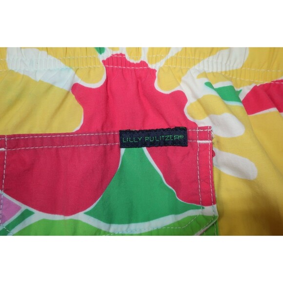 Lilly Pulitzer Men's Swim Trunks Large Floral Via Palm Beach Surf Jams Shorts - Picture 6 of 9
